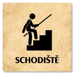 Schodiště, 100x100mm, pergamen, Nevada